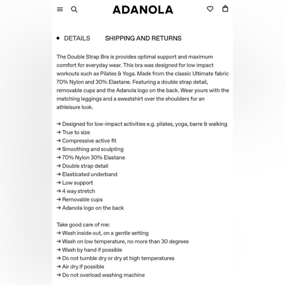 NWT Adanola Double Strap Sports Bra - Women’s Medium - White - SOLD OUT! - Picture 10 of 15